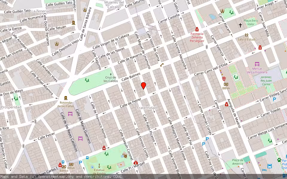Mapa de Subasta Inmueble (Trastero) en Elda, Alicante/Alacant