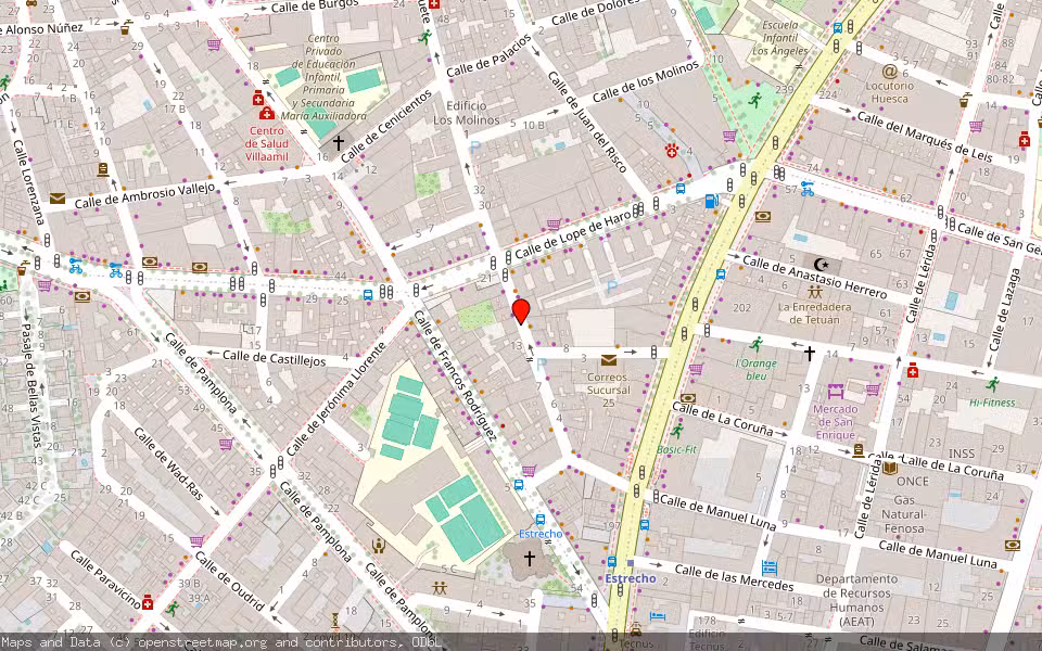 Mapa de Subasta Inmueble (Local comercial) en Madrd, Madrid