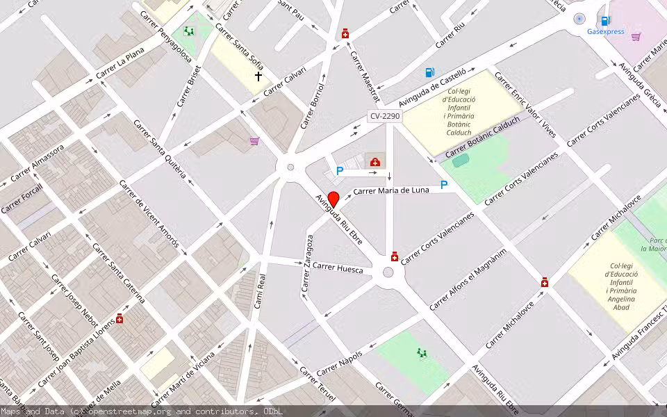 Mapa de Subasta Inmueble (Vivienda) en Vila-real, Castellón/Castelló