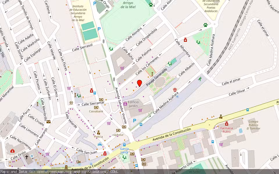 Mapa de Subasta Inmueble (Vivienda) en Benalmadena, Málaga
