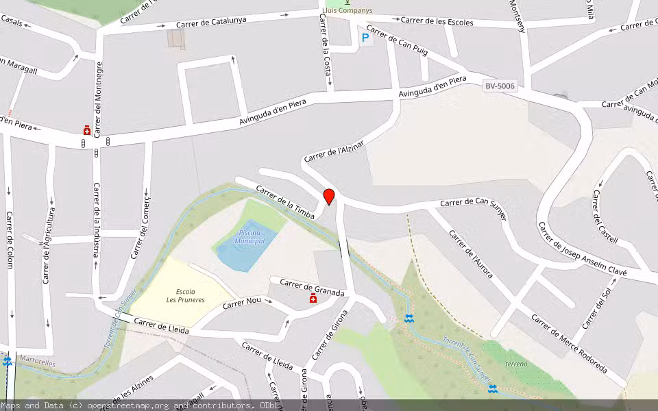 Mapa de Subasta Inmueble (Vivienda) en Martorelles, Barcelona