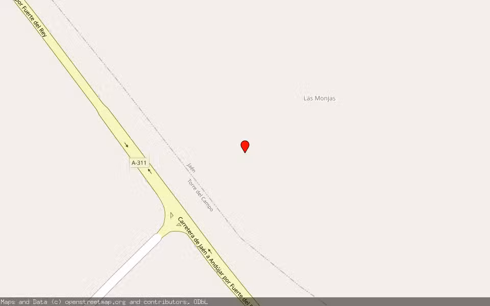 Mapa de Subasta Inmueble (Finca rústica) en Jaen, Jaén