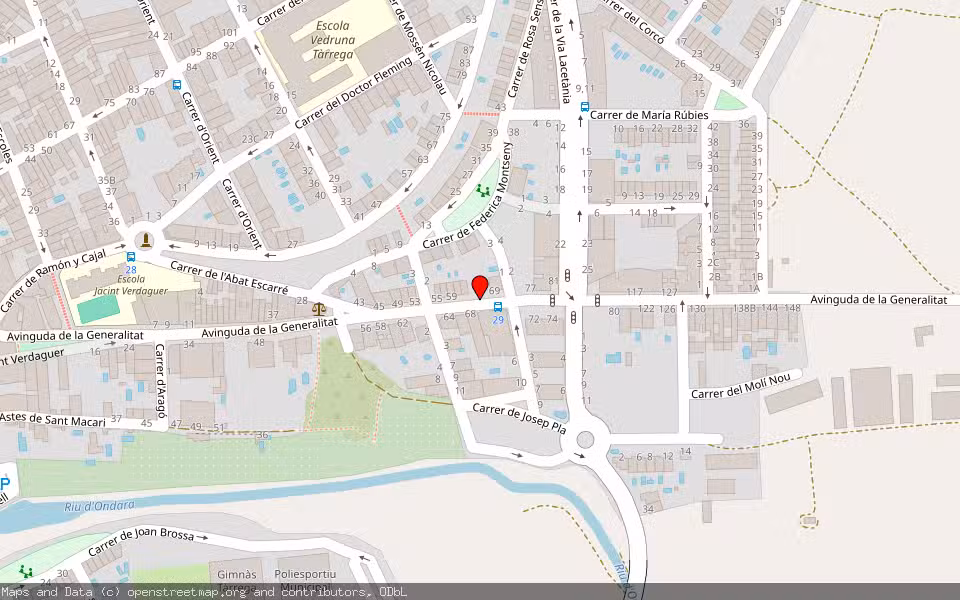 Mapa de Subasta Inmueble (Vivienda) en Tárrega, Lleida