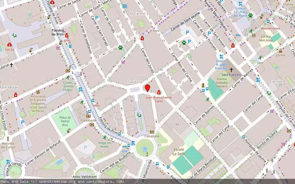 Mapa de Subasta Inmueble (Vivienda) en Reus, Tarragona
