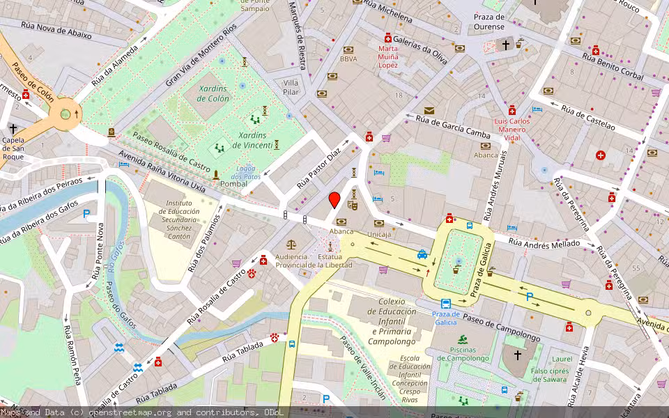 Mapa de Subasta Inmueble (Trastero) en Pontevedra