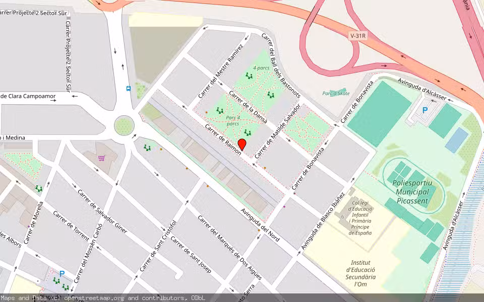 Mapa de Subasta Inmueble (Vivienda) en Picassent, Valencia/València