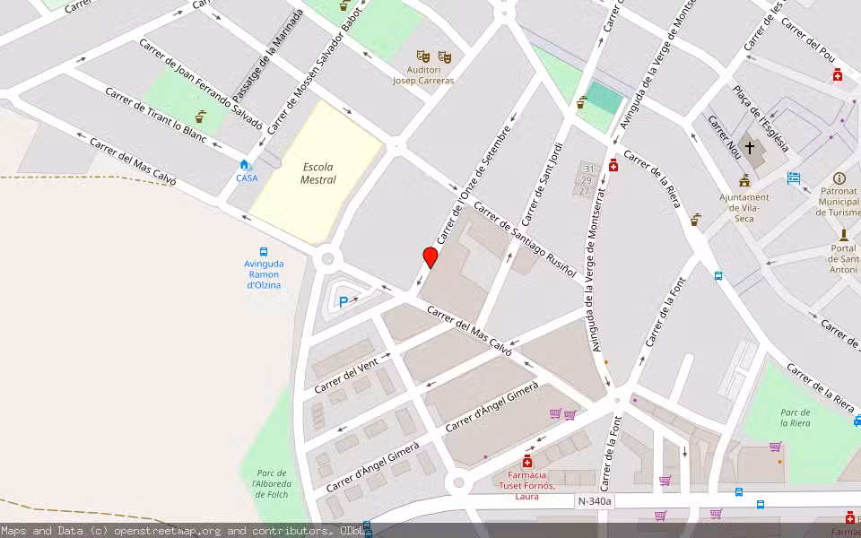 Mapa de Subasta Inmueble (Vivienda) en Vilaseca, Tarragona