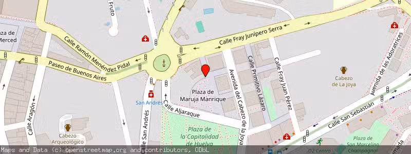 Mapa de Subasta de Inmueble (Garaje) en Huelva, Huelva 