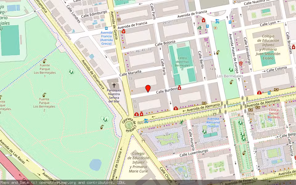 Mapa de Subasta Inmueble (Garaje) en Sevilla