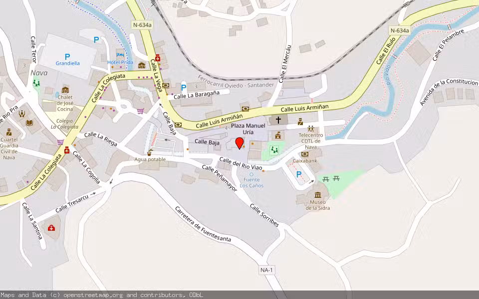 Mapa de Subasta Inmueble (Vivienda) en Nava, Asturias