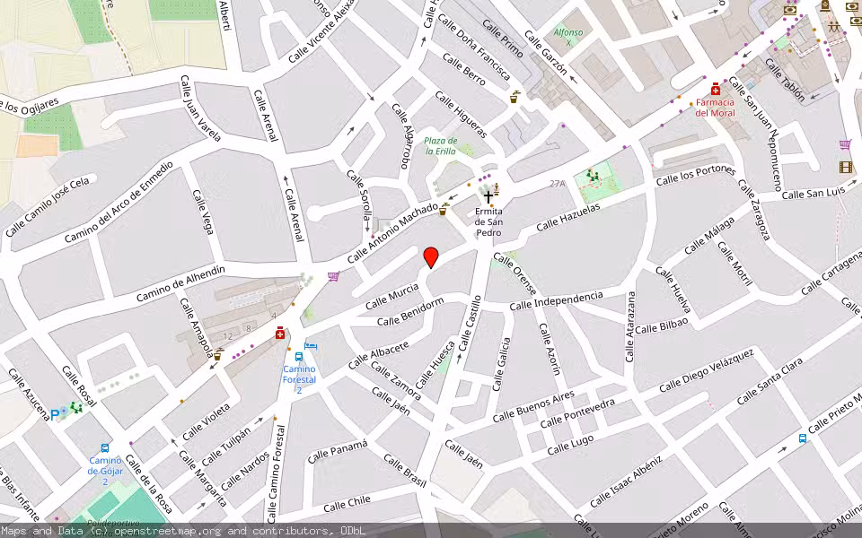 Mapa de Subasta Inmueble (Vivienda) en La Zubia, Granada