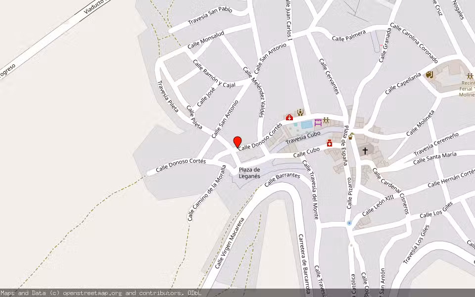 Mapa de Subasta Inmueble (Vivienda) en Salvaleon, Badajoz