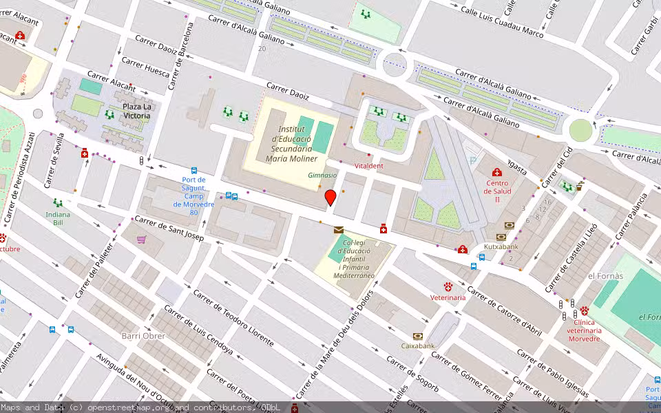 Mapa de Subasta Inmueble (Garaje) en Sagunt, Valencia/València