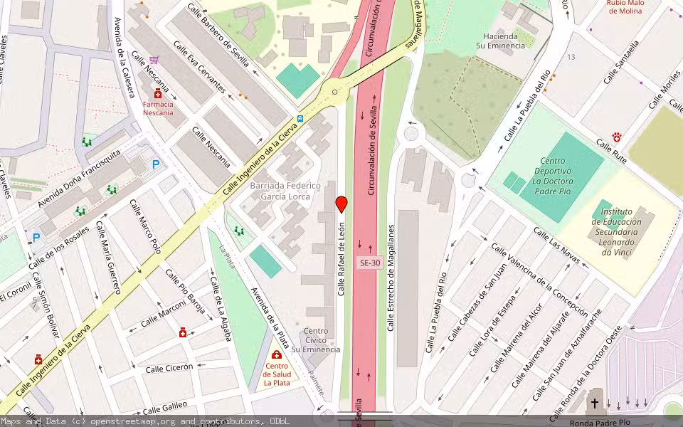 Mapa de Subasta Inmueble (Vivienda) en Sevilla