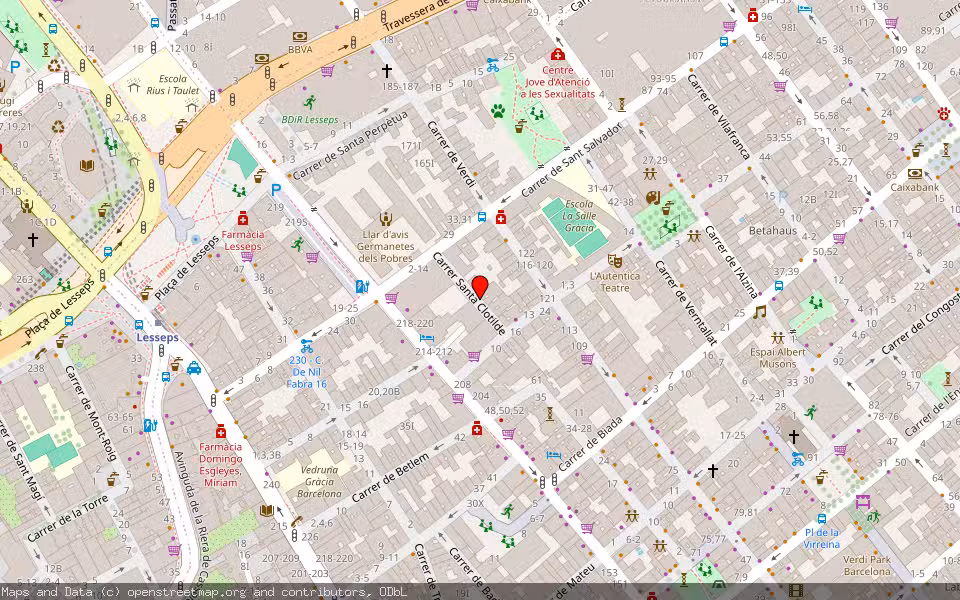 Mapa de Subasta Inmueble (Vivienda) en Barcelona