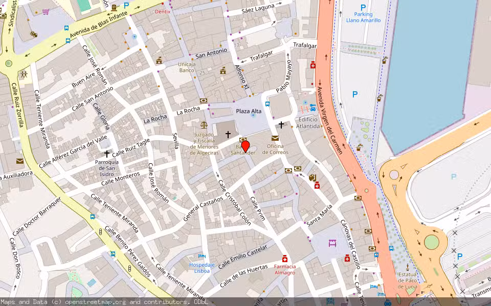 Mapa de Subasta Inmueble (Otros) en Algeciras, Cádiz