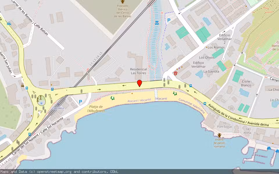 Mapa de Subasta Inmueble (Finca rústica) en Alicante, Alicante/Alacant