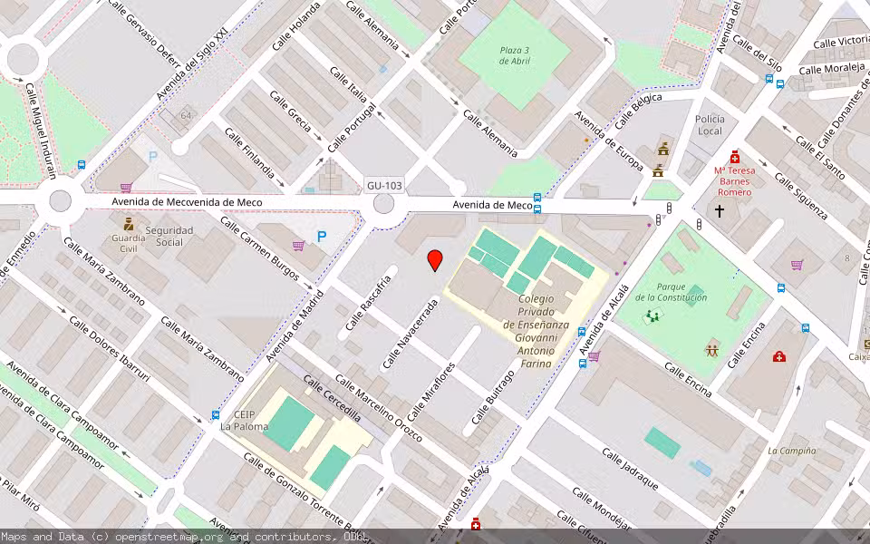 Mapa de Subasta Inmueble (Vivienda) en Azuqueca De Henares, Guadalajara