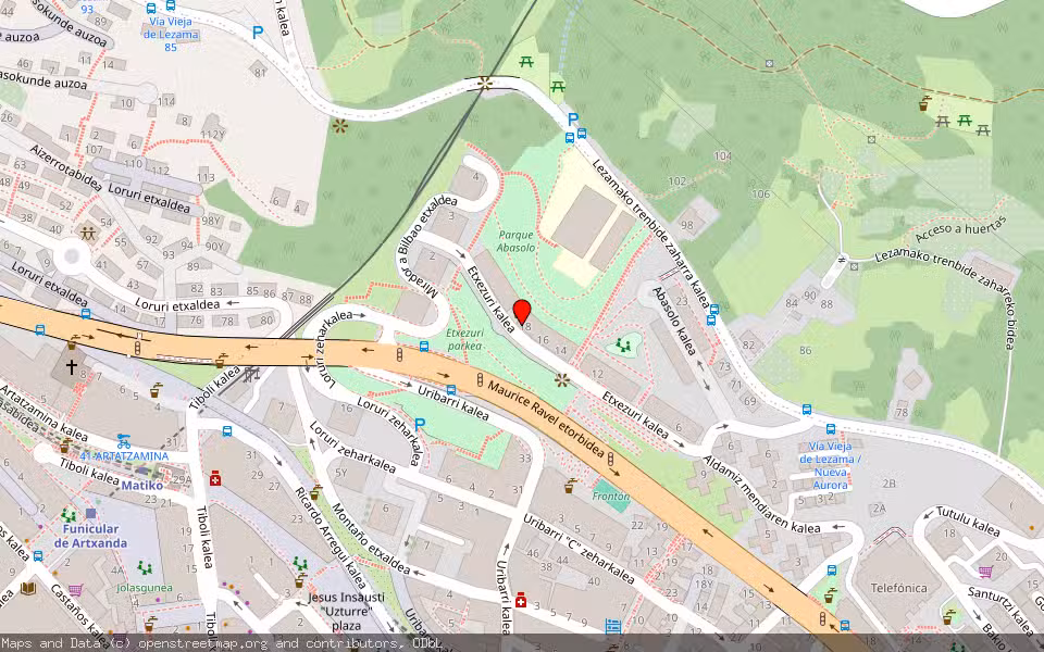 Mapa de Subasta Inmueble (Garaje) en Bilbao, Bizkaia
