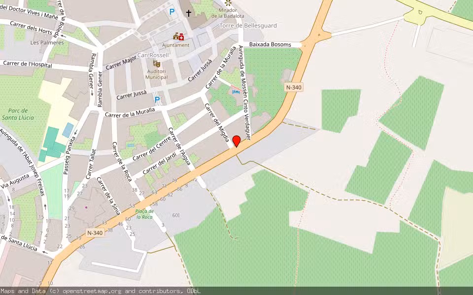 Mapa de Subasta Inmueble (Vivienda) en Arboç, Tarragona