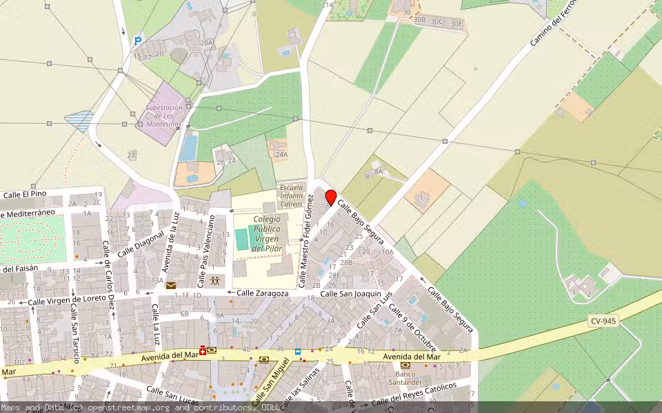 Mapa de Subasta Inmueble (Vivienda) en Los Montesinos, Alicante/Alacant