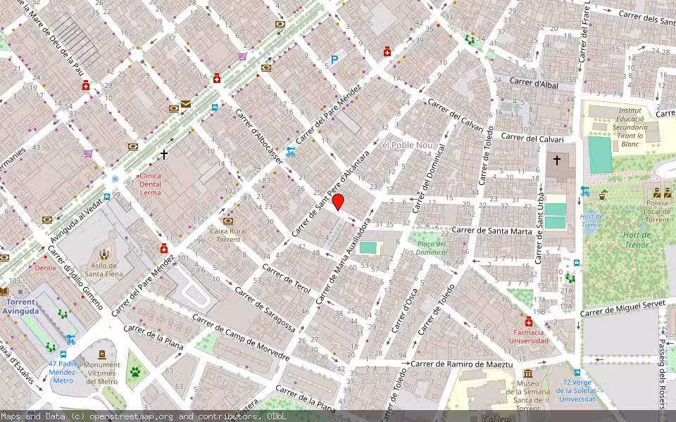 Mapa de Subasta Inmueble (Vivienda) en Torrent, Valencia/València