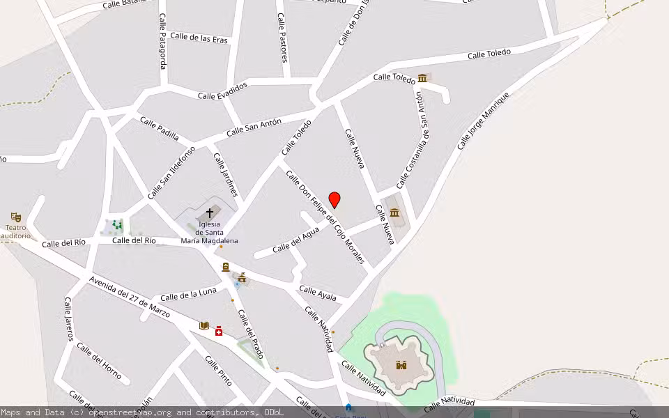 Mapa de Subasta Inmueble (Vivienda) en Guadamur, Toledo