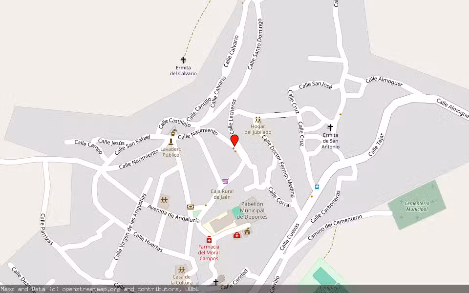 Mapa de Subasta Inmueble (Vivienda) en Frailes, Jaén