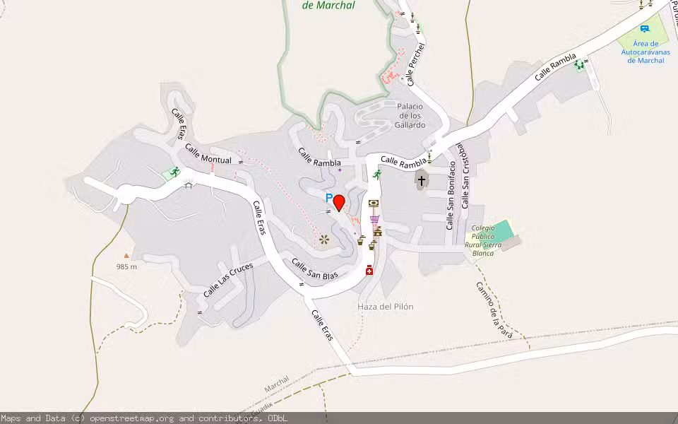 Mapa de Subasta Inmueble (Vivienda) en El Marchal, Granada