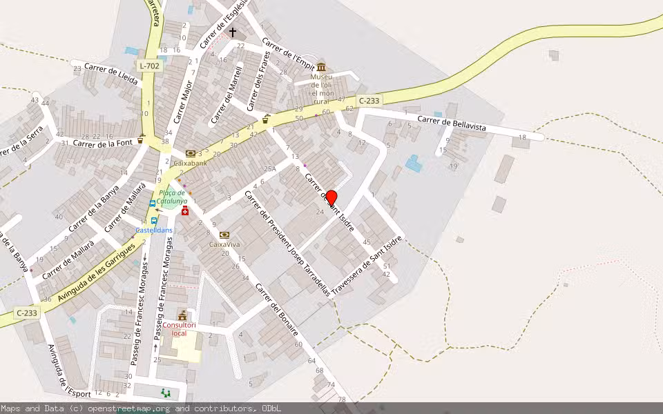 Mapa de Subasta Inmueble (Solar) en Castelldans, Lleida