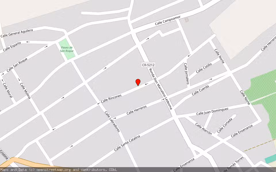 Mapa de Subasta Inmueble (Vivienda) en Moral De Calatrava, Ciudad Real