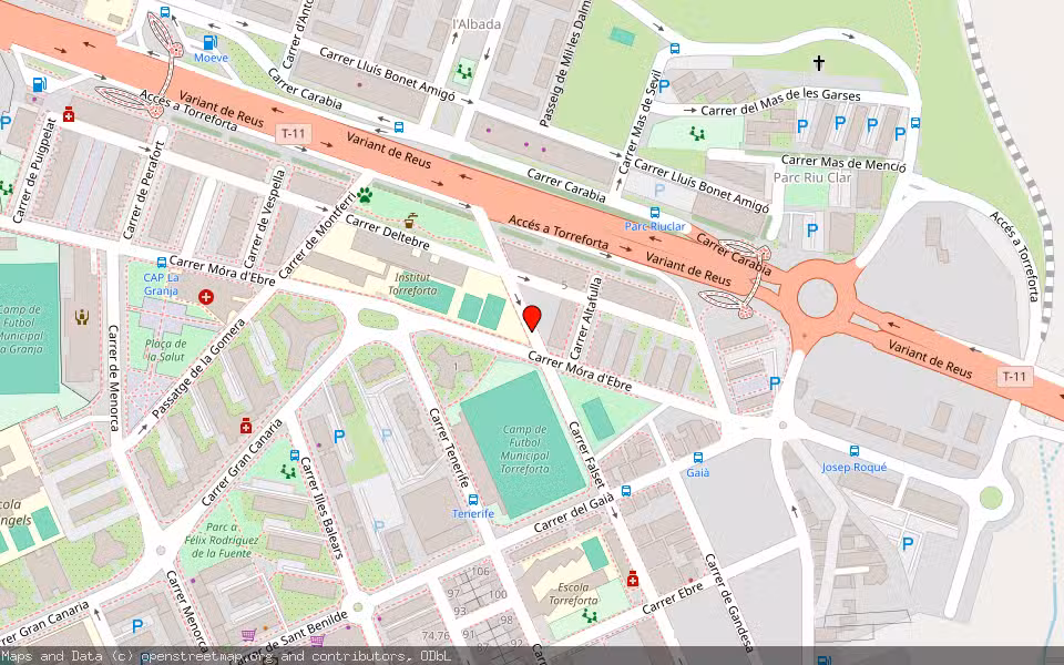 Mapa de Subasta Inmueble (Local comercial) en Tarragona