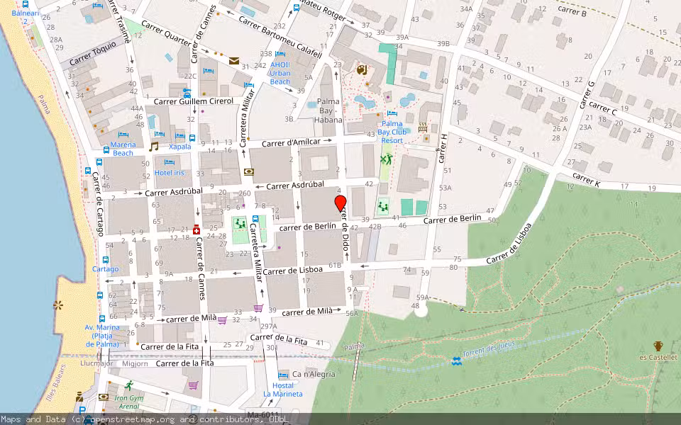 Mapa de Subasta Inmueble (Local comercial) en Palma, Illes Balears