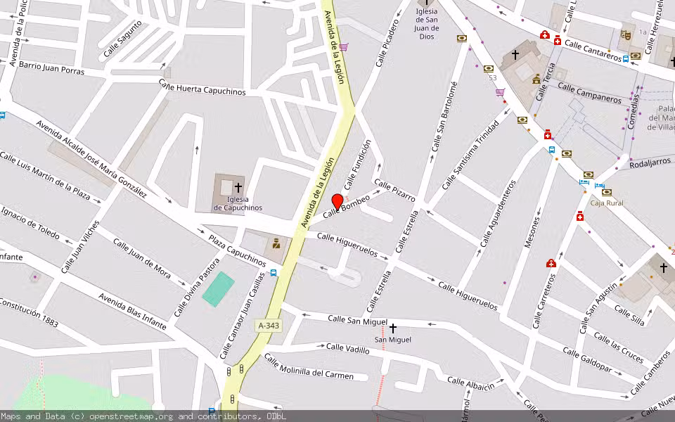 Mapa de Subasta Inmueble (Vivienda) en Antequera, Málaga