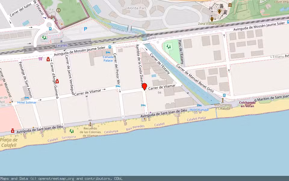 Mapa de Subasta Inmueble (Vivienda) en Calafell, Tarragona
