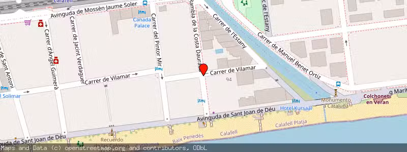 Mapa de Subasta de Inmueble (Vivienda) en Calafell, Tarragona 