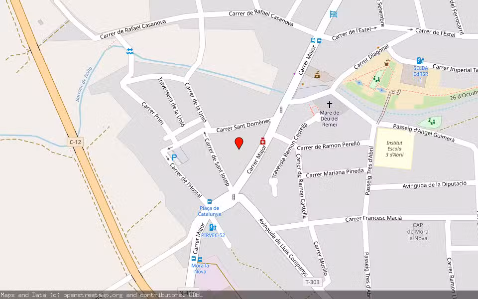 Mapa de Subasta Inmueble (Vivienda) en Mora La Nova, Tarragona