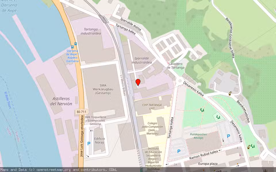 Mapa de Subasta Inmueble (Solar) en Erandio, Bizkaia