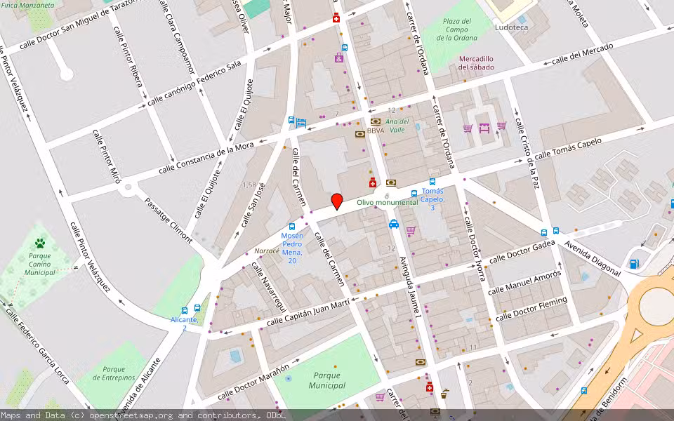 Mapa de Subasta Inmueble (Otros) en Sant Joan D´alacant, Alicante/Alacant