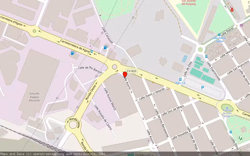 Mapa de Subasta Inmueble (Vivienda) en San Vicente Del Raspeig, Alicante/Alacant