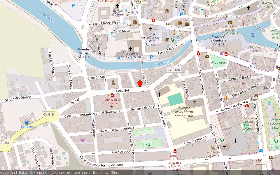 Mapa de Subasta Inmueble (Vivienda) en Orihuela, Alicante/Alacant
