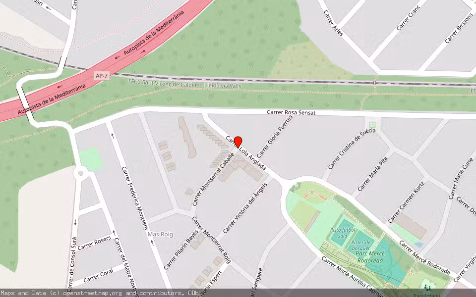 Mapa de Subasta Inmueble (Garaje) en Roda De Berá, Tarragona