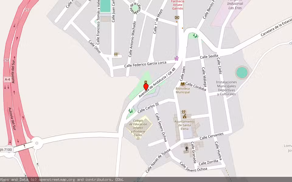 Mapa de Subasta Inmueble (Solar) en Santa Elena, Jaén