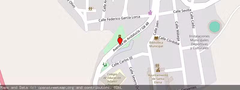 Mapa de Subasta de Inmueble (Solar) en Santa Elena, Jaén 