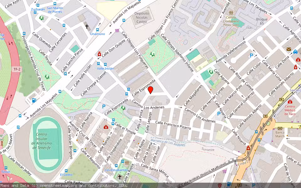 Mapa de Subasta Inmueble (Vivienda) en San Cristobal De La Laguna, Santa Cruz de Tenerife