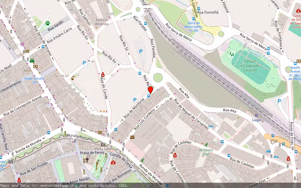 Mapa de Subasta Inmueble (Vivienda) en Lugo