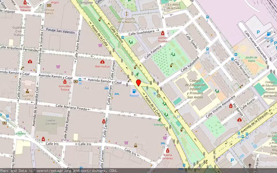 Mapa de Subasta Inmueble (Local comercial) en Albacete
