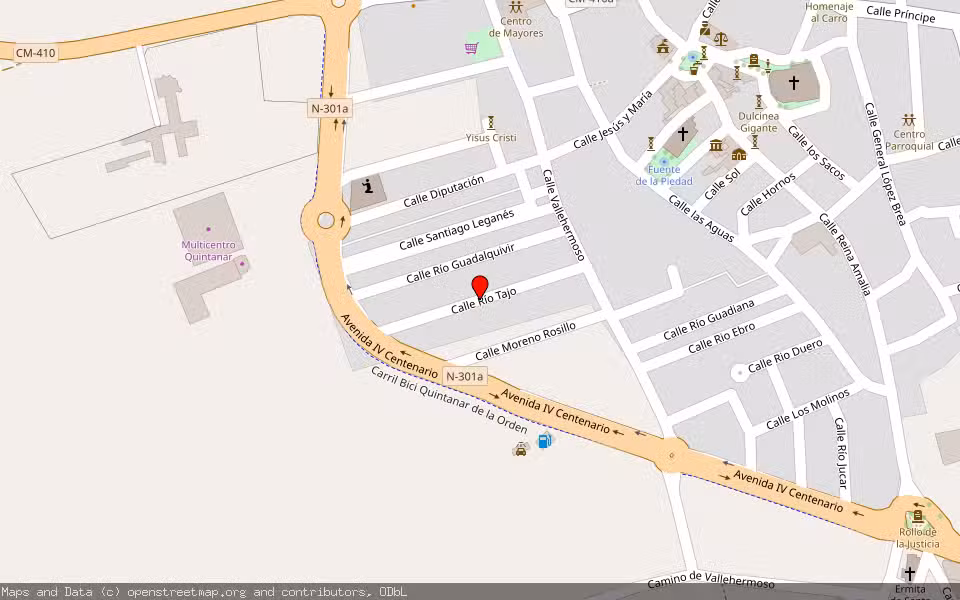Mapa de Subasta Inmueble (Otros) en Quintanar De La Orden, Toledo