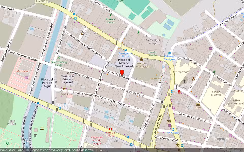 Mapa de Subasta Inmueble (Vivienda) en Lleida