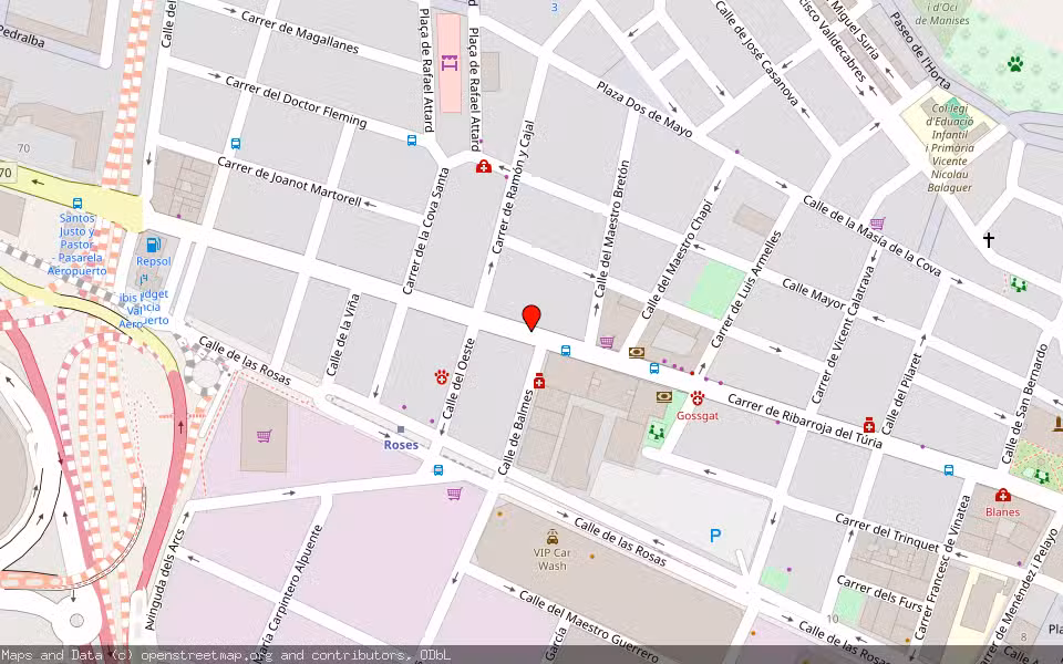 Mapa de Subasta Inmueble (Trastero) en Riba-roja De Túria, Valencia/València